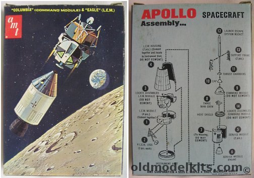 AMT 1/200 Apollo Spacecraft, S955-50 plastic model kit